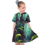 Rainforest Jungle Cartoon Animation Background Kids  Sailor Dress