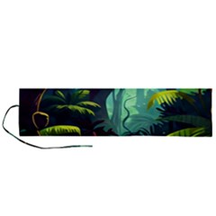 Rainforest Jungle Cartoon Animation Background Roll Up Canvas Pencil Holder (l) by Ndabl3x
