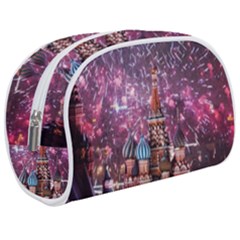 Moscow Kremlin Saint Basils Cathedral Architecture  Building Cityscape Night Fireworks Make Up Case (medium) by Cowasu