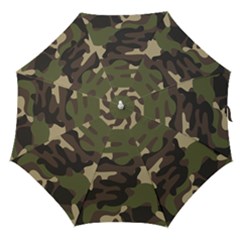 Texture Military Camouflage Repeats Seamless Army Green Hunting Straight Umbrellas by Cowasu