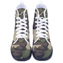 Texture Military Camouflage Repeats Seamless Army Green Hunting Women s High-Top Canvas Sneakers View1