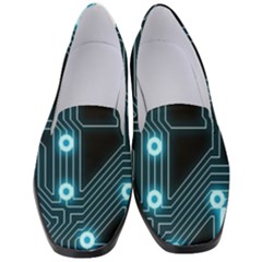 A Completely Seamless Background Design Circuitry Women s Classic Loafer Heels by Amaryn4rt