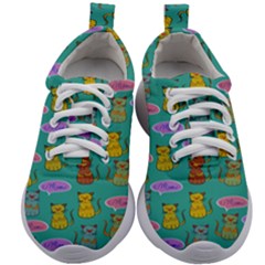 Meow Cat Pattern Kids Athletic Shoes by Amaryn4rt
