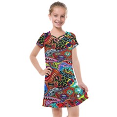 Vector Art Pattern - Kids  Cross Web Dress by Amaryn4rt