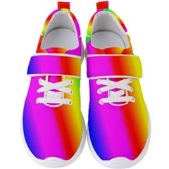 Multi Color Rainbow Background Men s Velcro Strap Shoes by Amaryn4rt