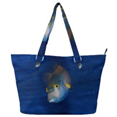 Fish Blue Animal Water Nature Full Print Shoulder Bag by Amaryn4rt