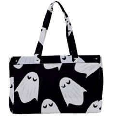 Ghost Halloween Pattern Canvas Work Bag by Amaryn4rt
