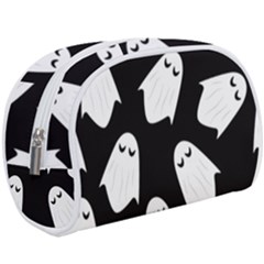 Ghost Halloween Pattern Make Up Case (large) by Amaryn4rt