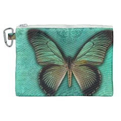 Butterfly Background Vintage Old Grunge Canvas Cosmetic Bag (xl) by Amaryn4rt
