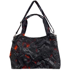 Volcanic Lava Background Effect Double Compartment Shoulder Bag by Simbadda