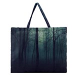 Dark Forest Zipper Large Tote Bag