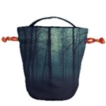 Dark Forest Drawstring Bucket Bag