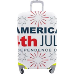 Independence Day Usa Luggage Cover (large) by Ravend