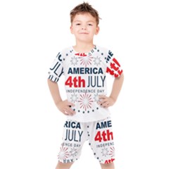 Independence Day Usa Kids  Tee And Shorts Set
