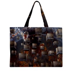 Background Metal Pattern Texture Zipper Mini Tote Bag by Celenk