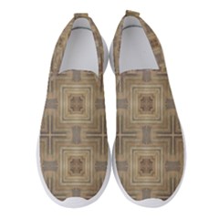 Abstract Wood Design Floor Texture Women s Slip On Sneakers by Celenk