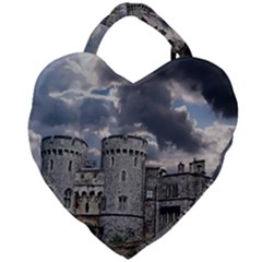 Castle Building Architecture Giant Heart Shaped Tote