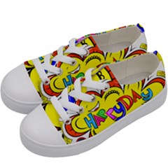 Happy Happiness Child Smile Joy Kids  Low Top Canvas Sneakers by Celenk