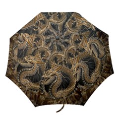 Dragon Pentagram Folding Umbrellas by Amaryn4rt