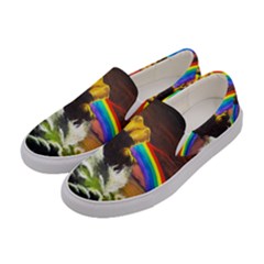 Rainbow Color Women s Canvas Slip Ons by uniart180623