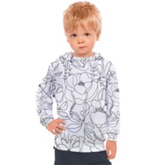 Contemporary-nature-seamless-pattern Kids  Hooded Pullover by uniart180623