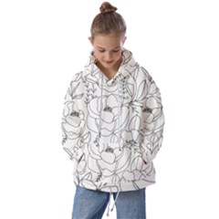 Contemporary-nature-seamless-pattern Kids  Oversized Hoodie by uniart180623