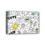 Set-cute-colorful-doodle-hand-drawing Mini Canvas 6  x 4  (Stretched)