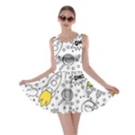 Set-cute-colorful-doodle-hand-drawing Skater Dress
