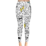 Set-cute-colorful-doodle-hand-drawing Everyday Leggings 