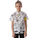 Set-cute-colorful-doodle-hand-drawing Kids  Short Sleeve Shirt