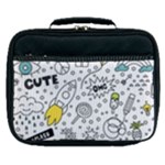 Set-cute-colorful-doodle-hand-drawing Lunch Bag