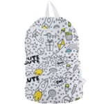 Set-cute-colorful-doodle-hand-drawing Foldable Lightweight Backpack
