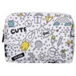 Set-cute-colorful-doodle-hand-drawing Make Up Pouch (Medium)