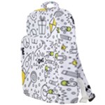 Set-cute-colorful-doodle-hand-drawing Double Compartment Backpack