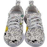 Set-cute-colorful-doodle-hand-drawing Kids Athletic Shoes