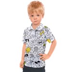 Set-cute-colorful-doodle-hand-drawing Kids  Polo Tee
