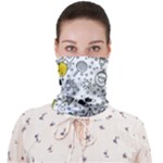 Set-cute-colorful-doodle-hand-drawing Face Covering Bandana (Adult)