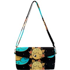 Seamless-pattern-with-sun-moon-children Removable Strap Clutch Bag by uniart180623