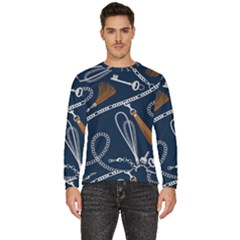Chains-seamless-pattern Men s Fleece Sweatshirt