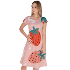 Strawberry-seamless-pattern Classic Short Sleeve Dress by uniart180623