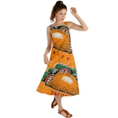 Seamless-pattern-with-taco Summer Maxi Dress