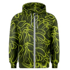 Green-abstract-stippled-repetitive-fashion-seamless-pattern Men s Zipper Hoodie by uniart180623