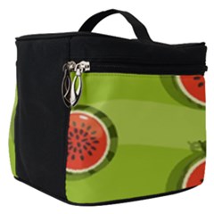 Seamless-background-with-watermelon-slices Make Up Travel Bag (small) by uniart180623