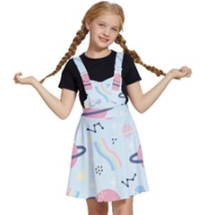 Cute-planet-space-seamless-pattern-background Kids  Apron Dress by uniart180623