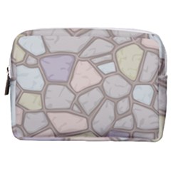 Cartoon-colored-stone-seamless-background-texture-pattern Make Up Pouch (medium) by uniart180623