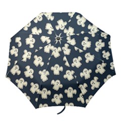 Hand-drawn-ghost-pattern Folding Umbrellas by uniart180623
