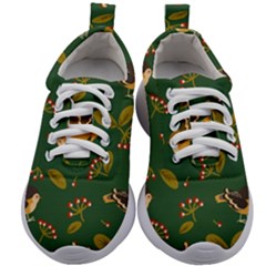 Cute-seamless-pattern-bird-with-berries-leaves Kids Athletic Shoes