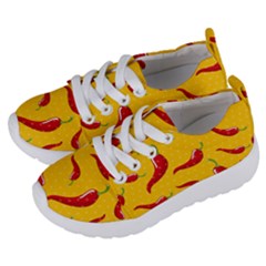 Chili-vegetable-pattern-background Kids  Lightweight Sports Shoes by uniart180623