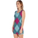 Argyle-pattern-seamless-fabric-texture-background-classic-argill-ornament Bodycon Dress View2
