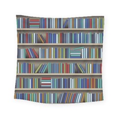 Bookshelf Square Tapestry (small) by uniart180623